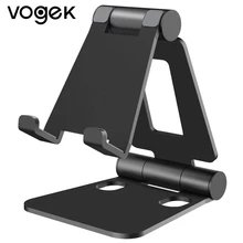 Vogek Metal Foldable & Rotatable Phone Stand for Samsung Xiaomi Huawei Desktop Mobile Phone Holder Mount Bracket for iPhone