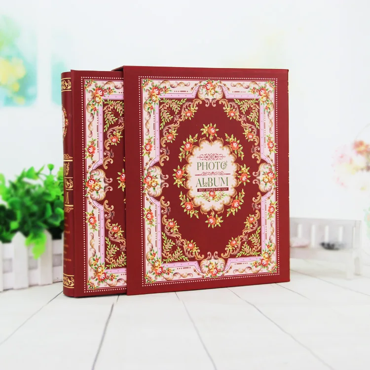 4D большие 6 дюймовые фотографии 200 карманов вставляемые фотоальбомы семейные