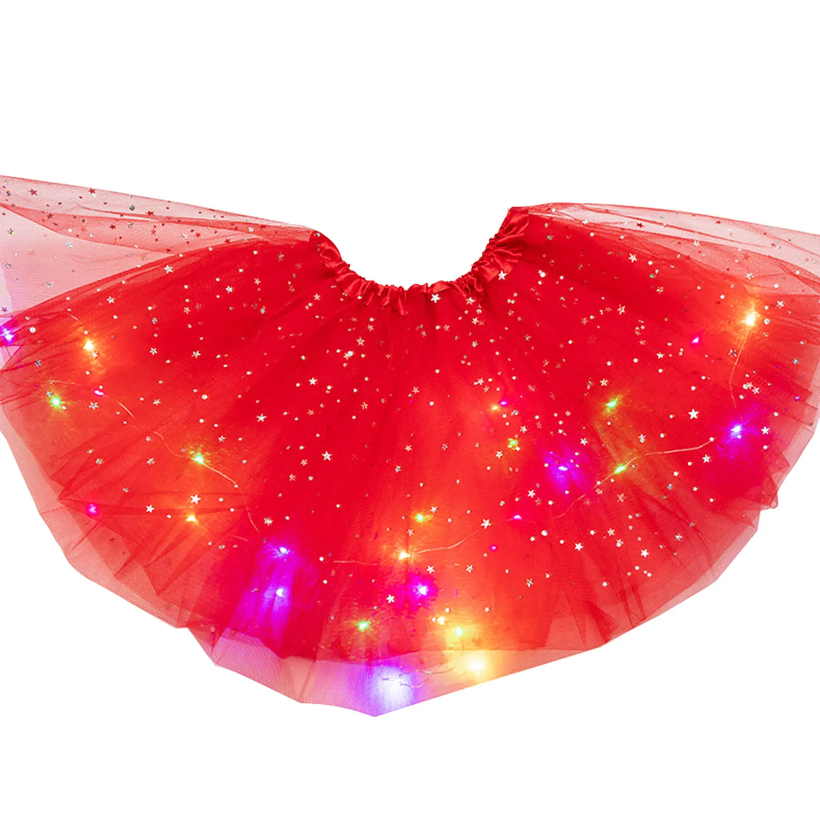 Girls Fluffy Magic Light Clothes Tulle Tutu Skirt Glitter Fashion Ballet Pettiskirt Stars Sequin Dancewear Party Kids Princess 4 Girls Fluffy Magic Light Clothes Tulle Tutu Skirt Glitter Fashion Ballet Pettiskirt Stars Sequin Dancewear Party Kids Princess 4