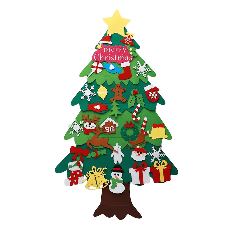 

Новогодние подарки Детские войлочные елочные украшения «сделай сам» рождественские подарки на 2020 новогодние двери настенные украшения