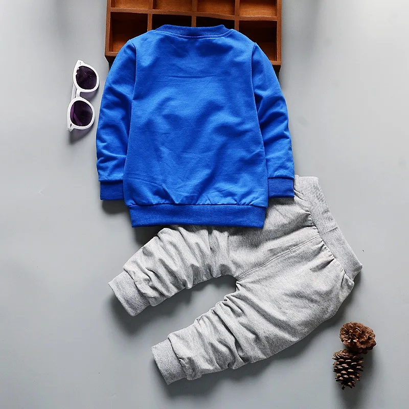 Baby Boy Clothes Christmas Outfit Cartoon Dog Long Sleeve T-shirts Tops + Pants 2PCS Infant Clothing Kids Bebes Jogging Suits |
