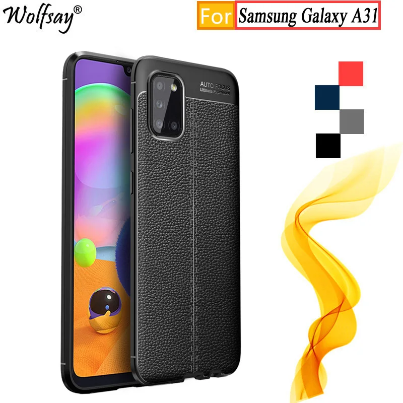 

For Samsung Galaxy A31 Case For Samsung A31 6.4" Fashion Rubber Housings Shockproof Bumper Silicone Case For Samsung A31 Cover