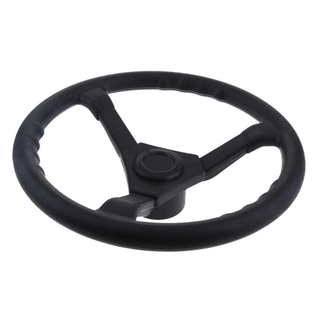 

Marine Steering Wheel - PU Foam Cover, 3 Spoke Boat Steering Wheel, 13-1/2 inch dia
