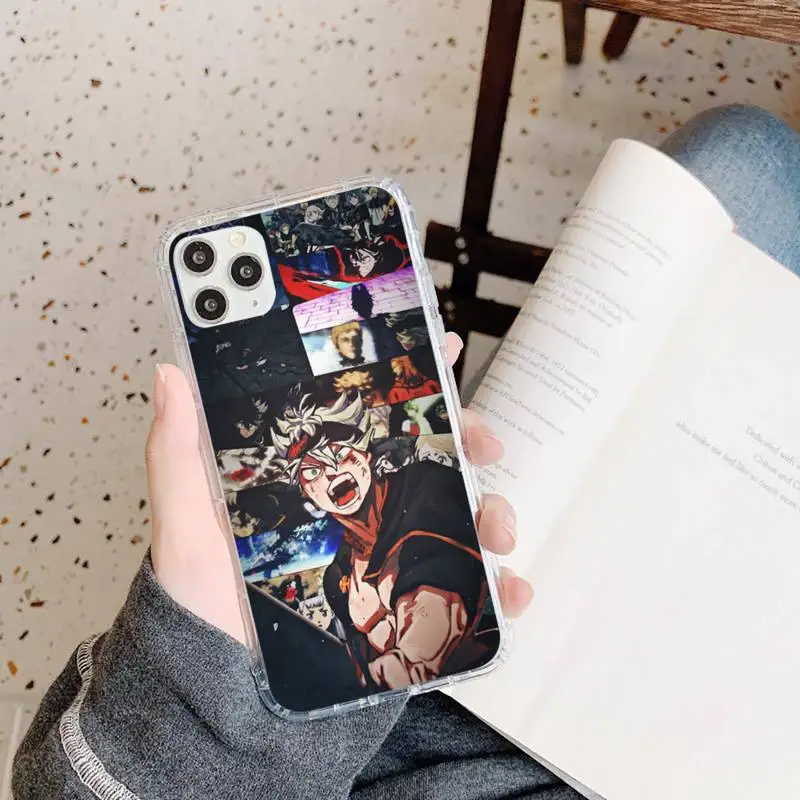 

Japan anime Black Clover Phone Case for iPhone 11 Pro X XS Max XR 5 SE 6 S 7 8 Plus Samsung A 21s 71 S 8 9 10 Plus note 20 Ultra