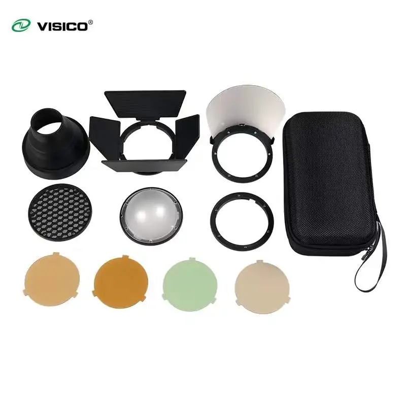 

Set Kits for Godox AK-R1 H200R AD200 V1 Magnetic Visico 2 Round Head Flash Photography Replacement Accessory