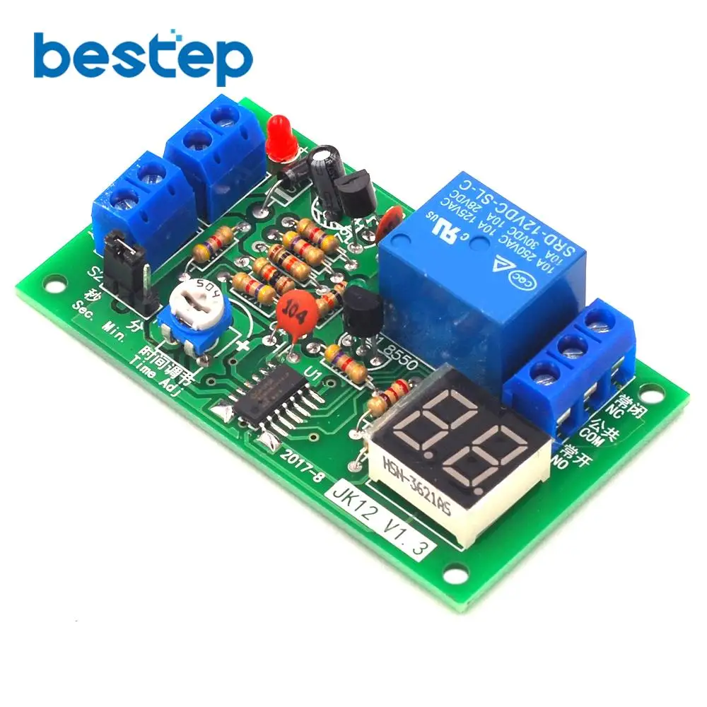12 В постоянного тока триггер 99 минут регулируемое реле задержки цифровой