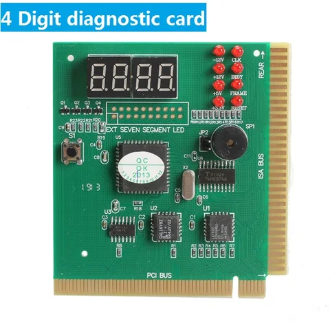 2/4 цифр ЖК-дисплей ПК анализатор диагностическая почтовая карта памяти со светодиодным индикатором для ISA PCI Bus Mian Board