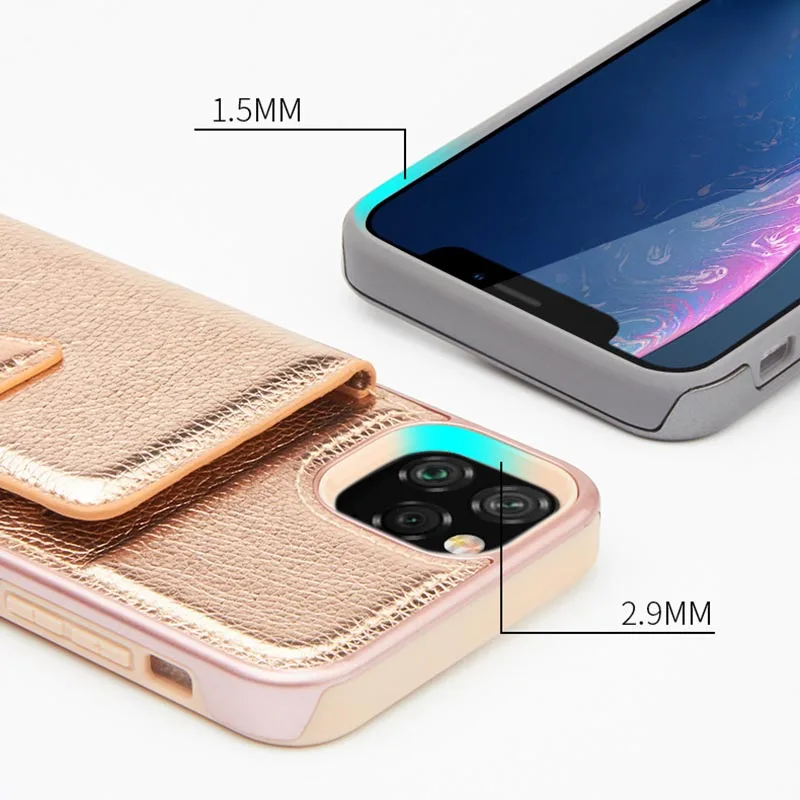 Litchi Leather Case for iPhone 11 Pro Max Cases Card Holder Magnetic Fold Cover XS XR 7 8 Plus Wallet |