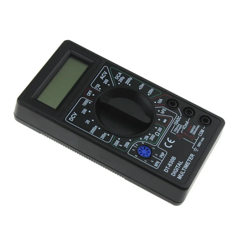 Urijk DT830B AC/DC Цифровой мультиметр 750/1000 в ЖК дисплей Портативный Вольтметр Амперметр