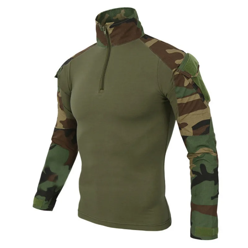 

12 Camouflage colors US Army Combat Uniform military shirt cargo multicam Airsoft paintball tactical cloth with elbow pads