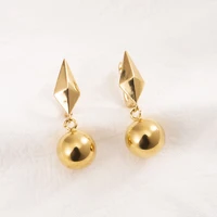 gold beads drop earrings womengirllove trendy fashion jewelry for europe eastern kids children wedding bridal gift