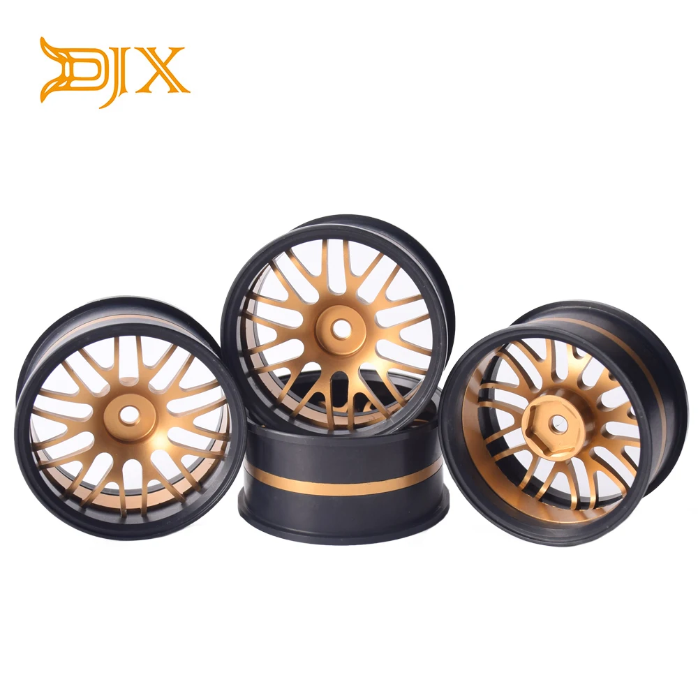DJX 4 шт. металлические 1/10 Drift Автомобильные Колесные диски для Sakura D4 D3 CS XI HSP HPI на