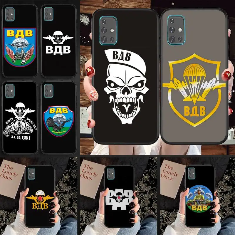 

Russia Airborne Phone Case For Samsung A71 A80 A91 A01 A02 A11 A12 A21 A31 A32 A20E Cover Coque
