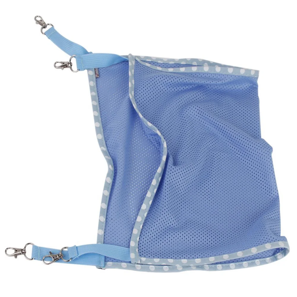 

Pet Cat Kitty Mesh Hammock Sleep Bed Animal Hanging Bunk Cage Pad - Size (Blue)