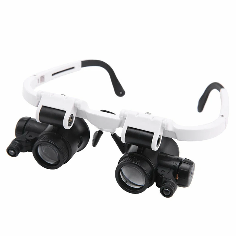 Увеличительное стекло светодиодный креплением на голову со светодиодной