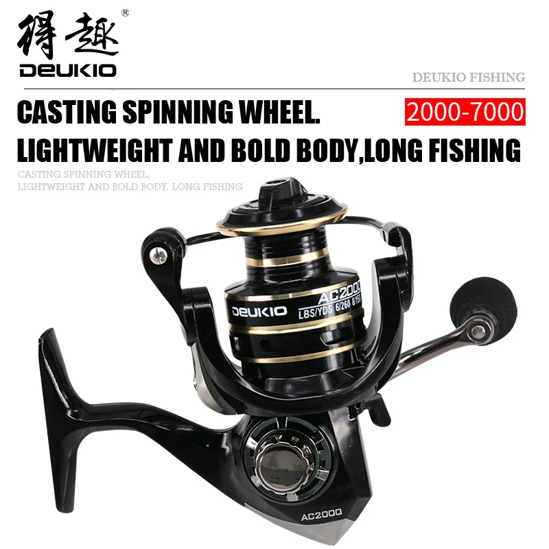 DEUKIO 2019 спиннинговая рыболовная Катушка 2000 7000 сосуд для спиннинга все