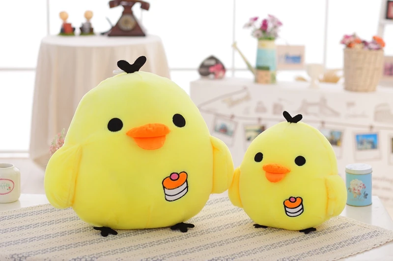 Большой размер Kawaii Rilakkuma Kiiroitori плюшевая анимэ Кукла мультфильм маленький желтый цыпленок Мягкие игрушки Подушка красивые подарки