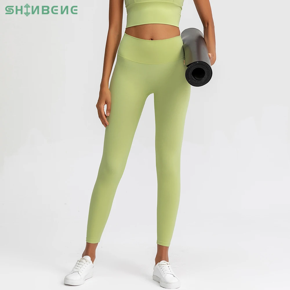 

SHINBENE GORGEOUS NO Camel Toe Sport Workout Yoga Leggings Women Squatproof Naked-Feel Fitness Gym Athletic Tights Pants S-XXL