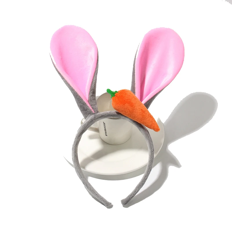 Забавная шапочка для собак и кошек милый костюм теплая с кроликом аксессуары