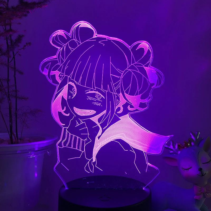 

Anime Led Night Light Lamp My Hero Academia Denki Kaminari for Bedroom Decor Birthday Gift Manga My Hero Academia Denki 3d Light