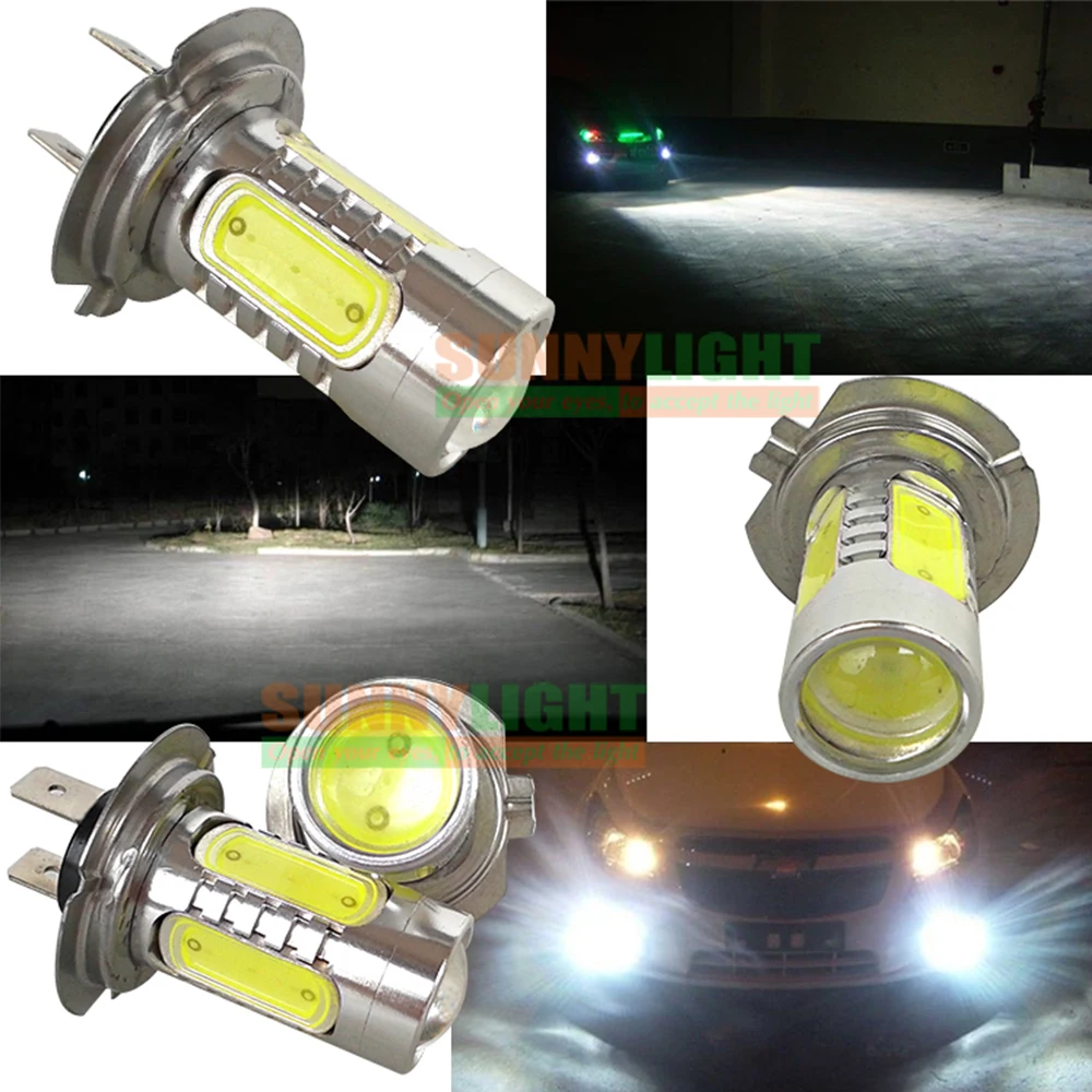 1 шт. Автомобильные светодиодные лампы H7 COB 7 5 Вт 6000 К|car h7|bulb 12vh7 cob |