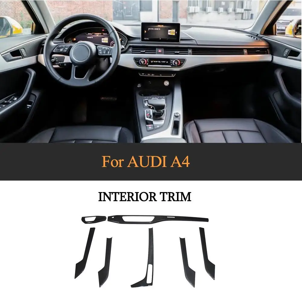 7 шт. молдинги для салона автомобиля из углеродного волокна Audi A4 B9 2016-2019 |