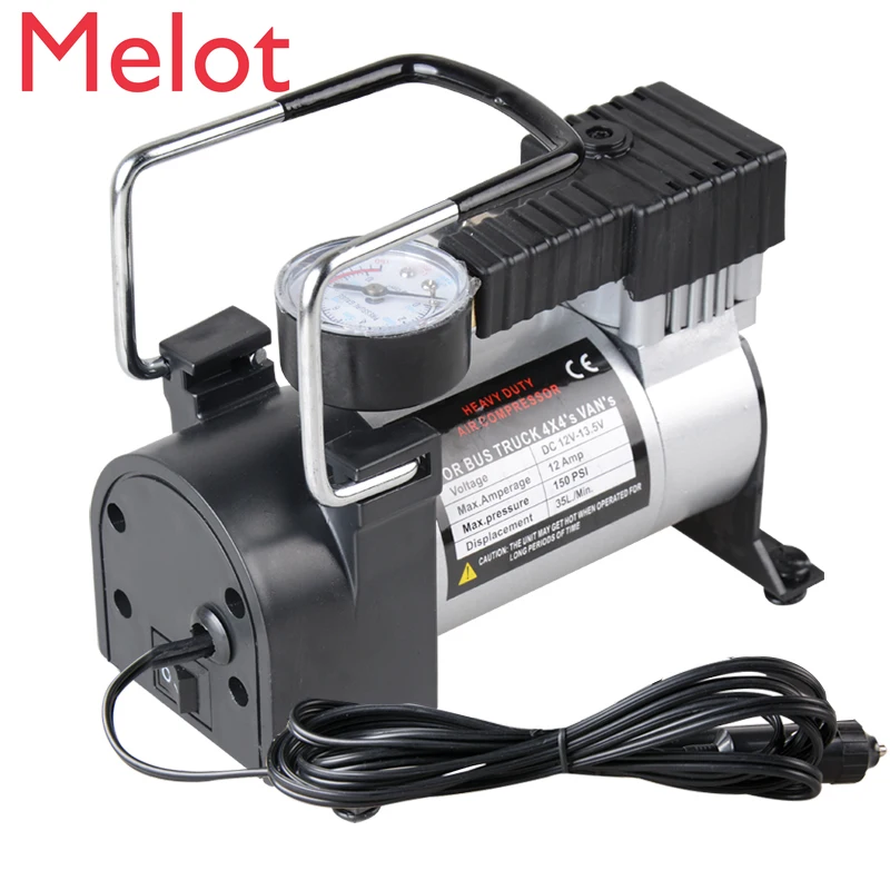 

Автомобильный воздушный насос, автомобильный воздушный насос для шин, 12 В, двухцилиндровый портативный автомобильный воздушный насос высо...