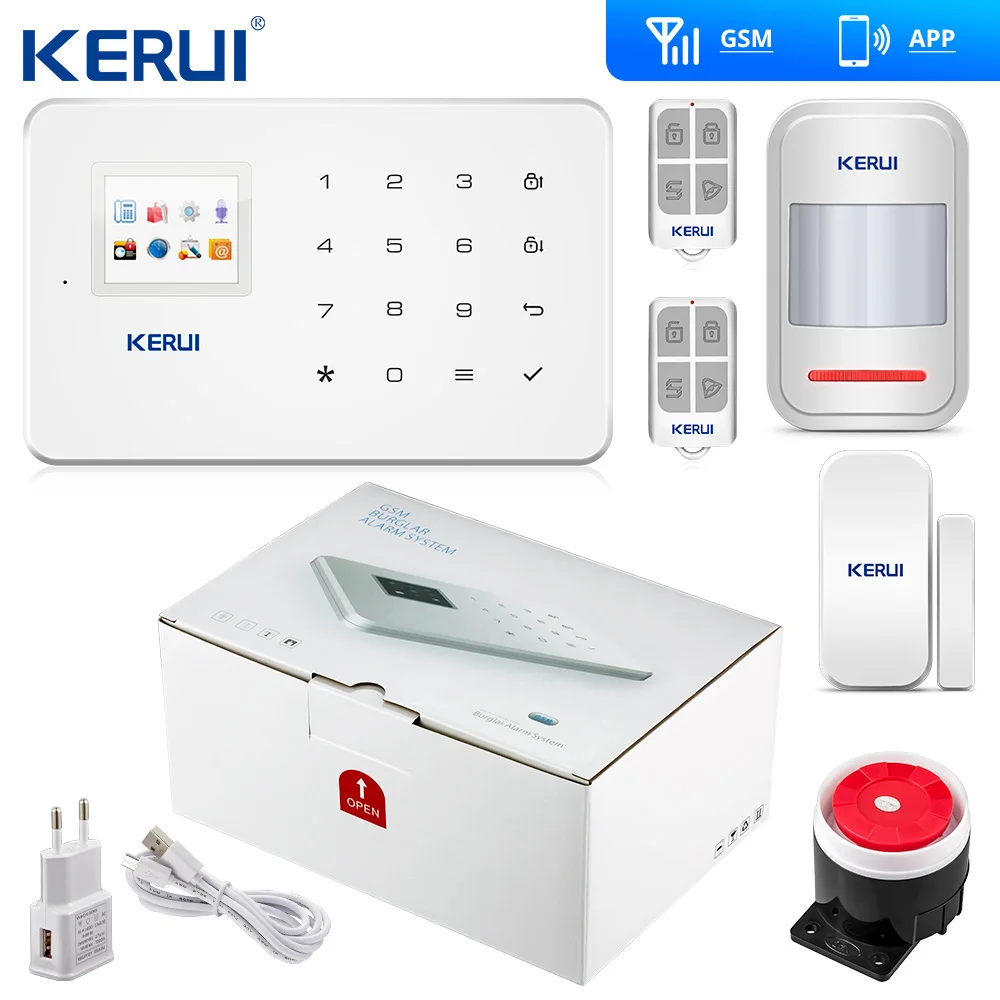 GSM сигнализация kerui G18 с сенсорной клавиатурой и датчиком движения|Комплекты для