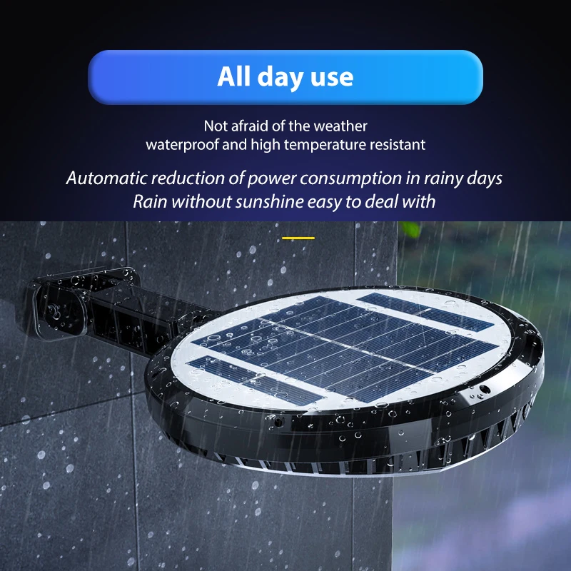 Светодиодный уличный фонарь на солнечной батарее водонепроницаемый настенный