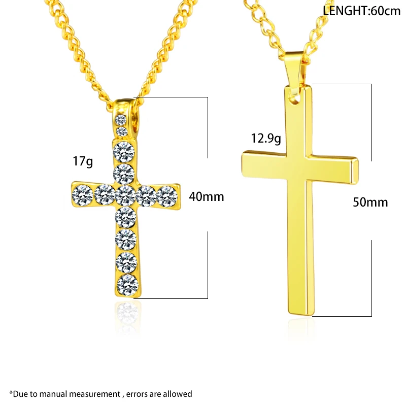 

2020 Fashion Hip Hop Long Chain Necklace Women Men's Jewelry Gift Key Cross Pendant Necklace Accessories