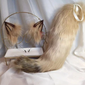 Серьги-кольца с изображением животных и лисы, для косплея