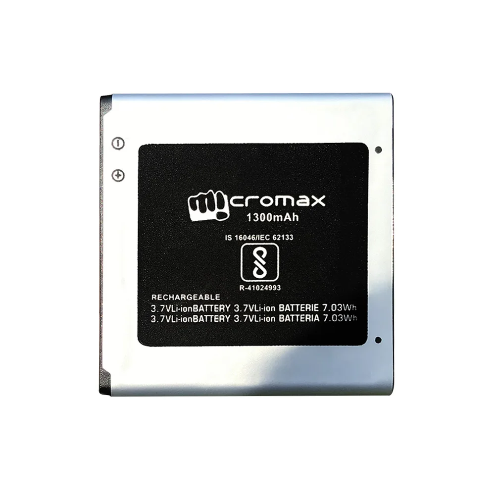Новый аккумулятор Q402 1300 мАч для мобильного телефона Micromax Bharat 2 ACBIR16M04|Аккумуляторы