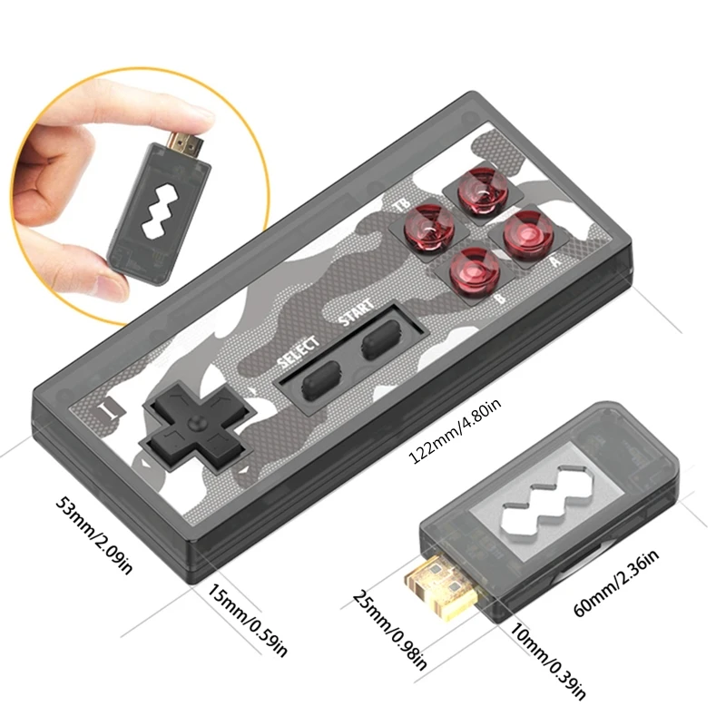 

4K Video Game Console Built in 1400 Games Classic Retro Wireless Controller