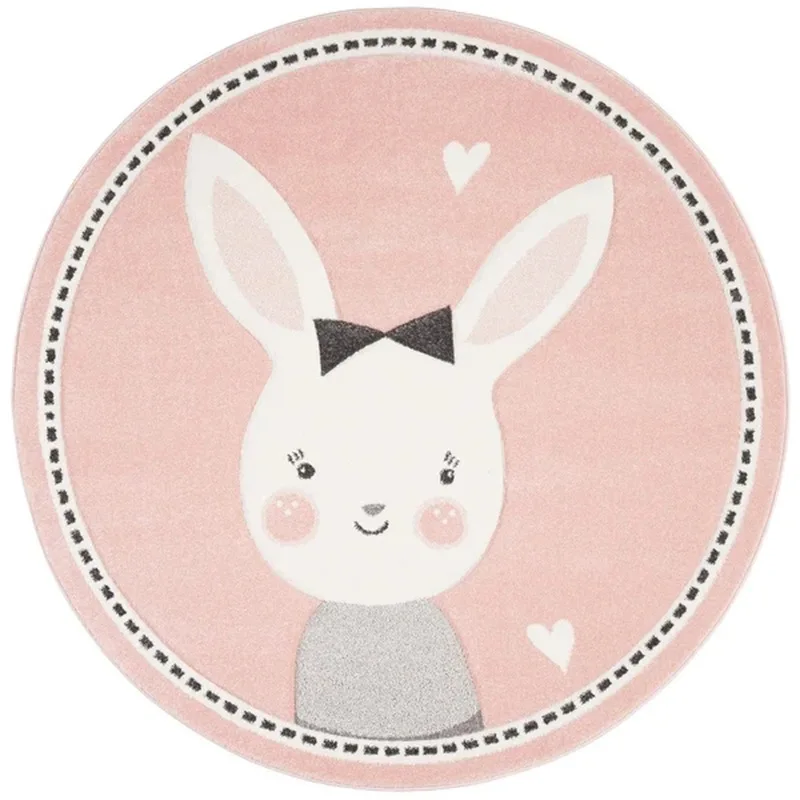Cartoon Animal Round Rug Living Room Carpet Children Bedroom Bedside Mat Hanging Basket Computer Chair Baby Crawling | Дом и сад