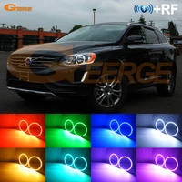 for volvo xc60 2014 2015 2016 2017 facelift rf remote bt app ultra bright multi color rgb led angel eyes light car accessories