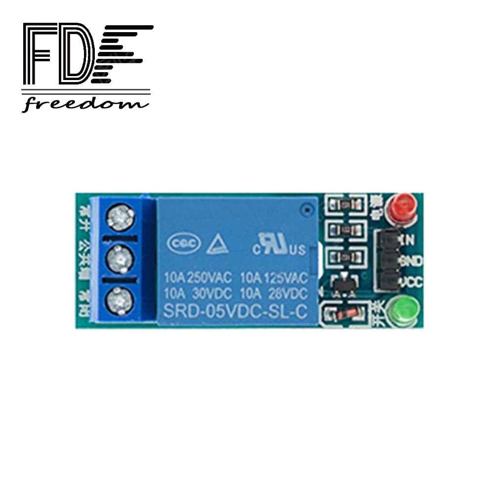 1-канальный релейный модуль 5 В низкий новый уровень управления SCM бытовой