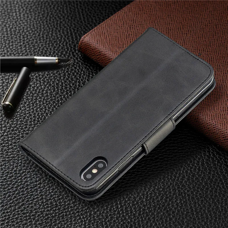 Кожаный флип-чехол для iPhone X Xs Xr Max XI XIR XSMAX Fundas Capa Wallet Stand чехол для iphone 8 7 6 6s Plus 5 5S coque