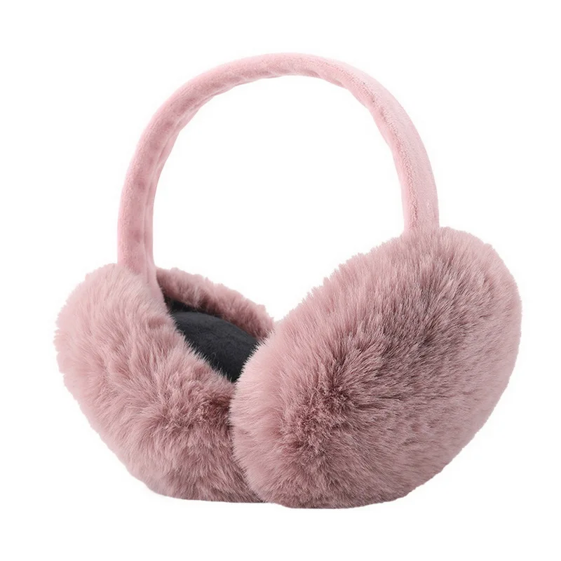 

Winter Warm Earmuffs cute Plush Fur headphones fashion unisex ear warmer solid Color Girls Headband Ear Muff Ear Cover