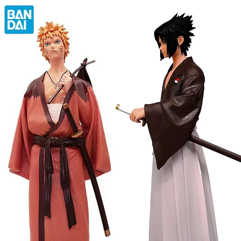 Фигурка удзумаки Учиха Саске Bandai из японского аниме фигурка ПВХ Вибрирующая
