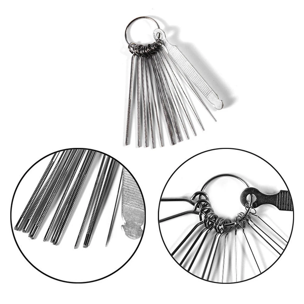

Portable Guitar Repair Tools Slot Nut File DIY Repair Tools Silver Accessory Guitar Stainless Steel Saw Rods