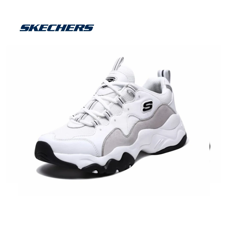 Skechers/Мужская обувь D'lites; удобная модная повседневная обувь; ботинки с массивным каблуком, увеличивающие рост; оригинальная брендовая спортивная обувь; 999878-WGR
