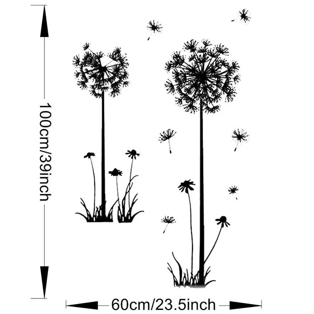 Антистатические обои с рисунком одуванчиков идет ветром 3rd поколение ТВ задний