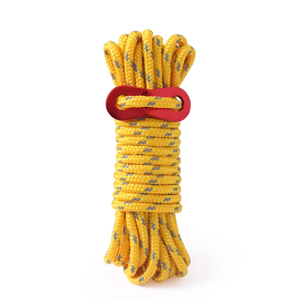 

Tent Guy Ropes-4mm Reflective Cord Tent Guide Rope with Aluminum Adjuster,for Outdoor Camping Hiking Awning Tents