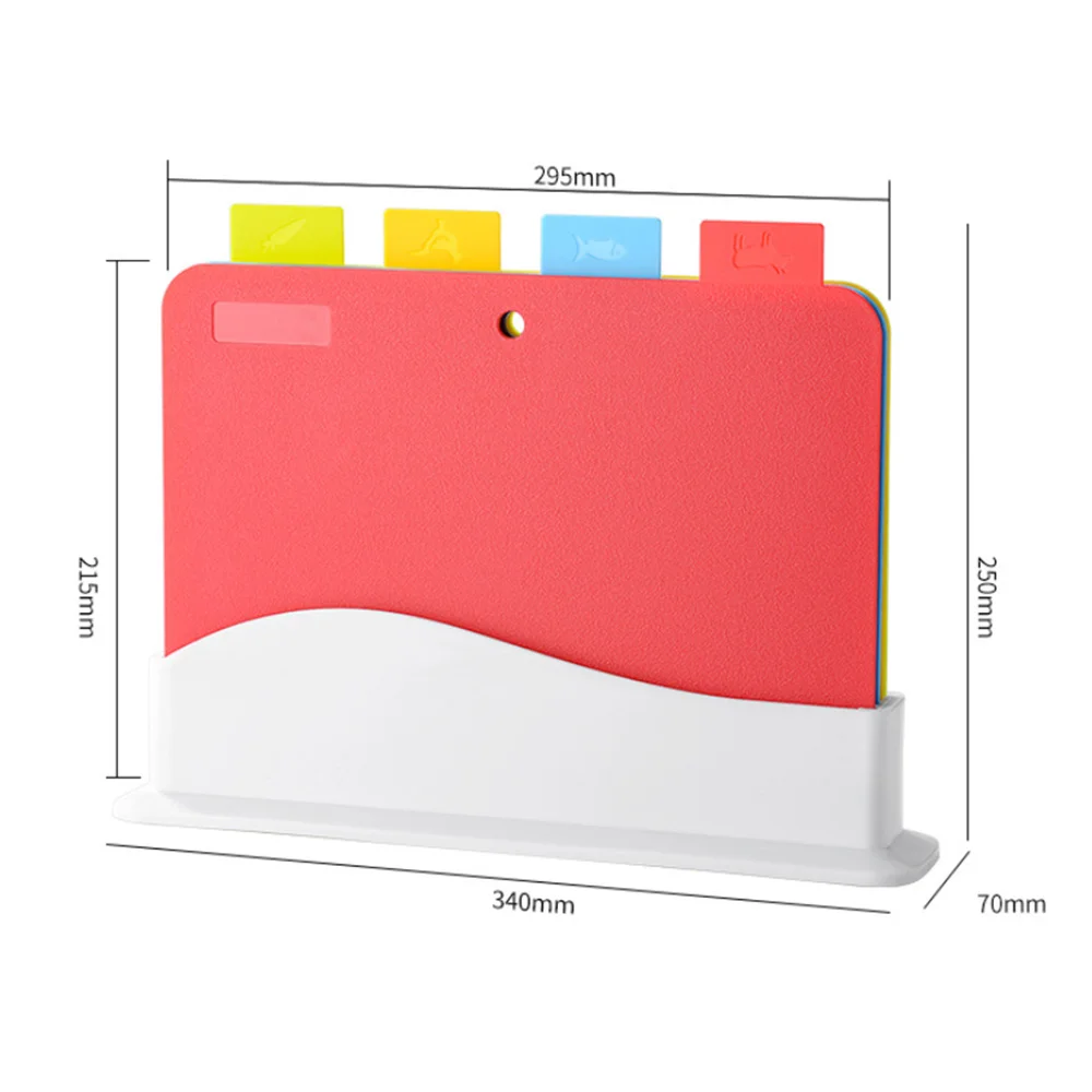

4-piece Pp Plastic Sorting Cutting Board Set Cut Vegetables Without Slipping