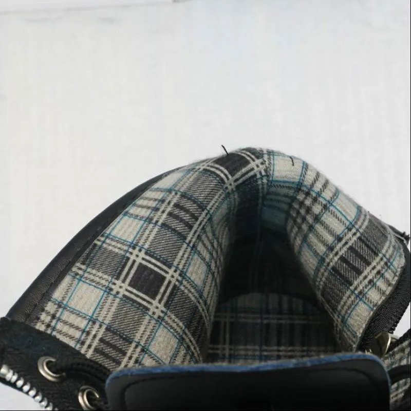 Прямая поставка женские ботильоны Цвет Черный обувь на среднем каблуке со