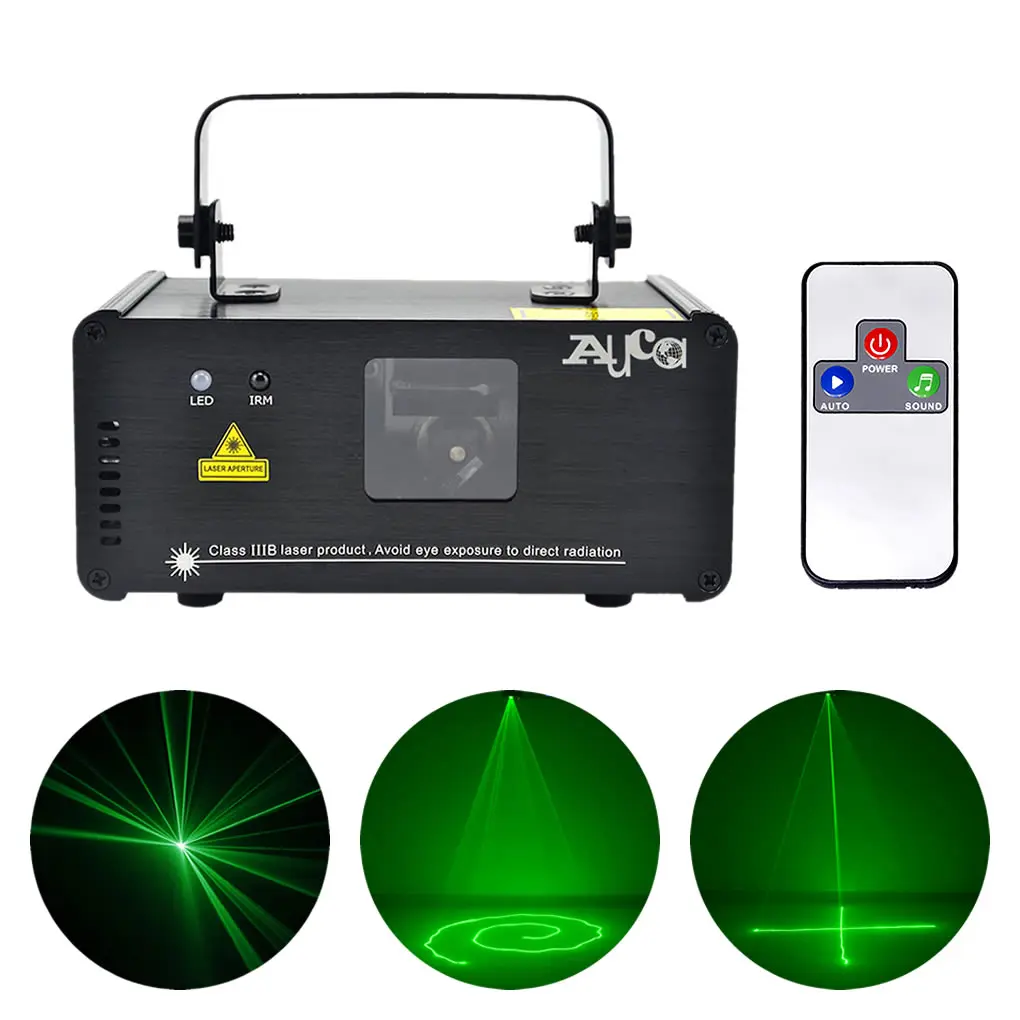 AUCD IR Remote PRO мини портативный 8CH DMX луч сканер зеленые лазерные огни диско DJ