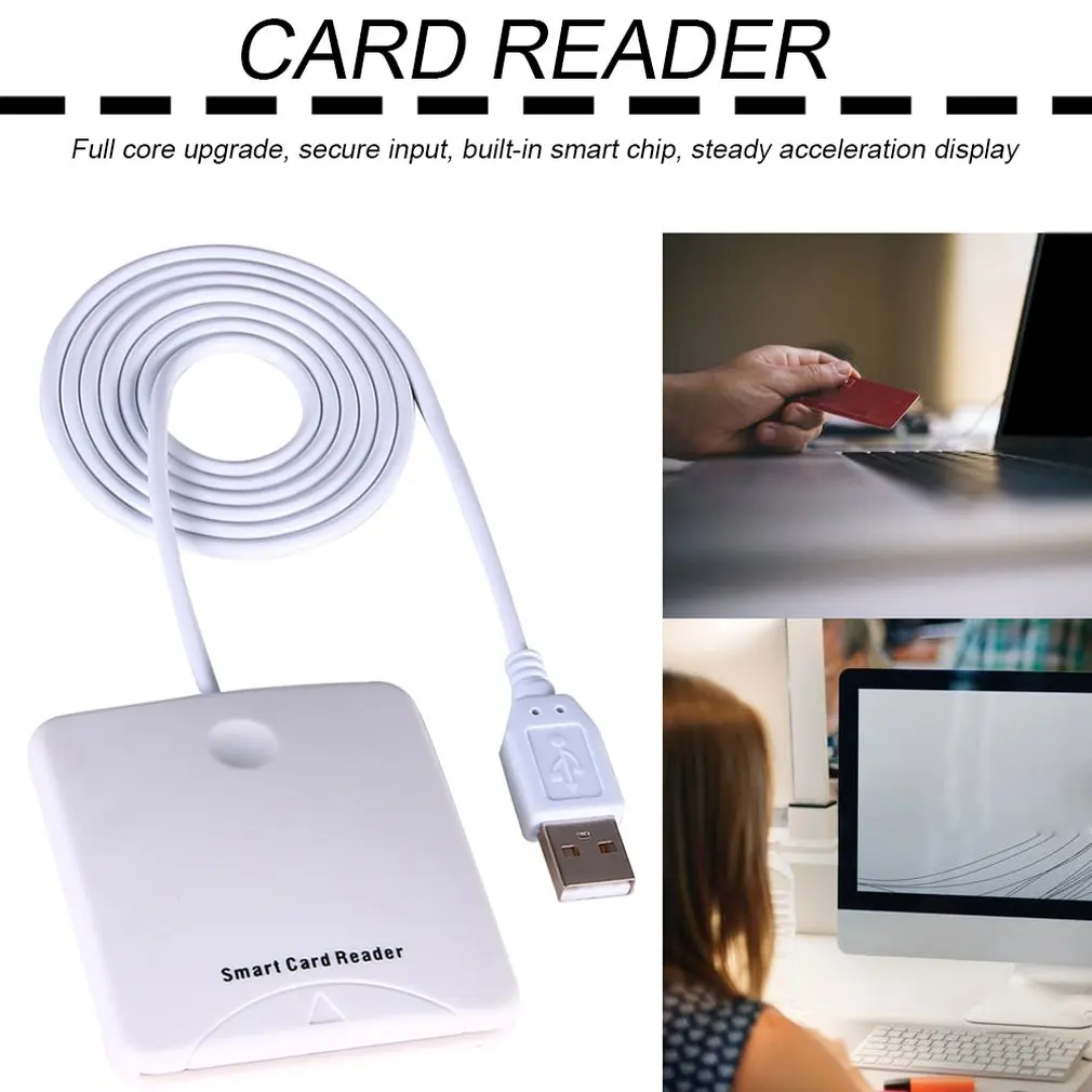 Кард-ридер с Портативный USB3.0/2,0/1,1 полный Скорость смарт-чип IC считыватель карт ридер кредитных кард-ридеры с слот для sim-карты