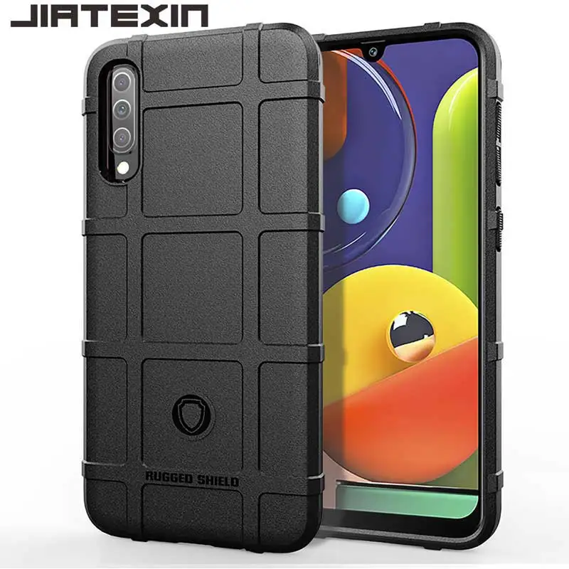 JIATEXIN Shield Series для samsung Galaxy A50s чехол с ударопрочным корпусом искусственная кожа