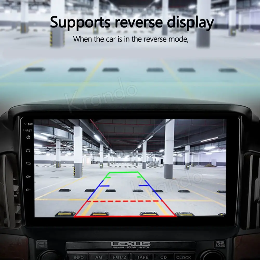 Автомобильный радиоприемник Krando Android 9. 0 9 дюймов IPS Full Touch для Lexus RX300 10 1997
