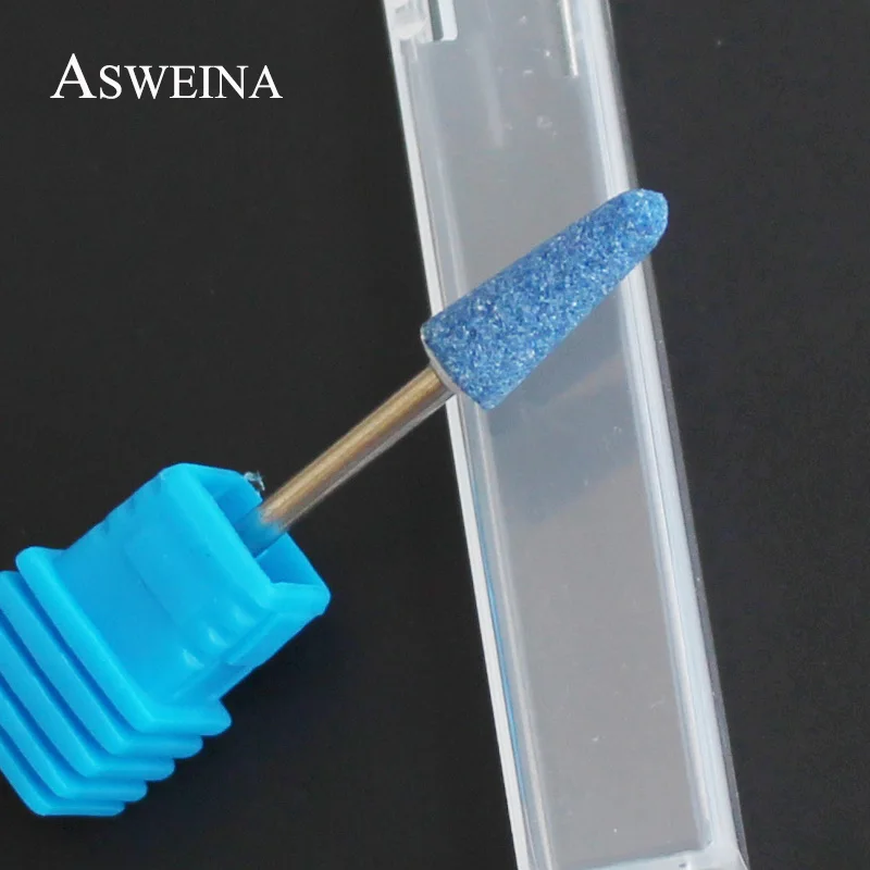 Синие керамические сверла для ногтей ASWEINA роторные корундовые аппарат маникюра